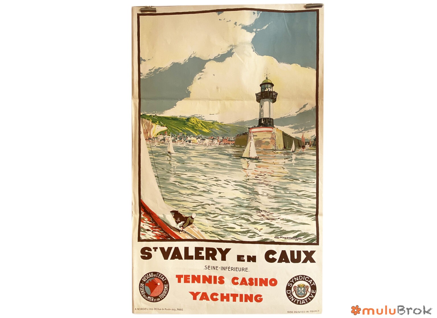 Affiche touristique de Saint Valéry en Caux