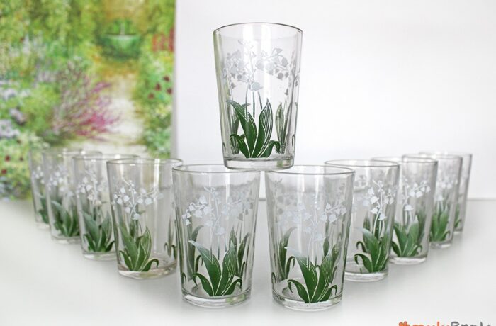 Verre Muguet Vaisselle Vintage Chez Mulubrok Brocante En Ligne