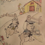 Photo 8 - Cadre Les Trois Petits Cochons (1942)