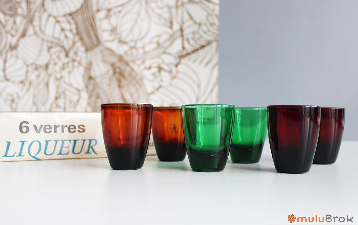 Coffret de 6 verres à liqueur