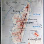 Photo 2 - Affiche carte Indochine Madagascar